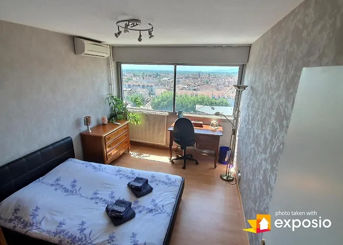 Bel Avec Vue Splendide Sur Toute La De - Parking Gratuit * Colmar